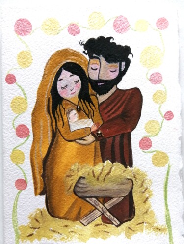 Peinture intitulée "Pour Pierre" par Laure Barlet, Œuvre d'art originale, Aquarelle