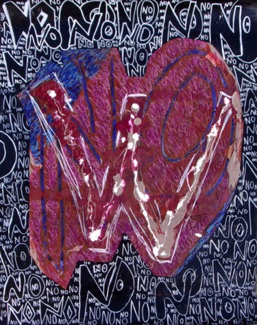 绘画 标题为“No(w)” 由O.M.A., 原创艺术品, 丙烯