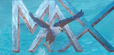 Peinture intitulée "Il est libre ?" par O.M.A., Œuvre d'art originale, Acrylique