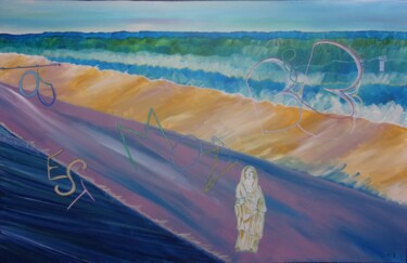 Painting titled "La "Vierge mutilée"…" by O.M.A., Original Artwork, Acrylic