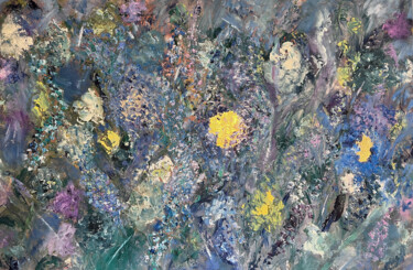 Painting titled "SECRET GARDEN" by Philippe Ceulemans, Original Artwork, Oil