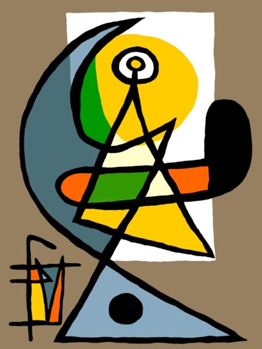 数字艺术 标题为“composition faciale” 由Franck Vidal, 原创艺术品, 数字油画