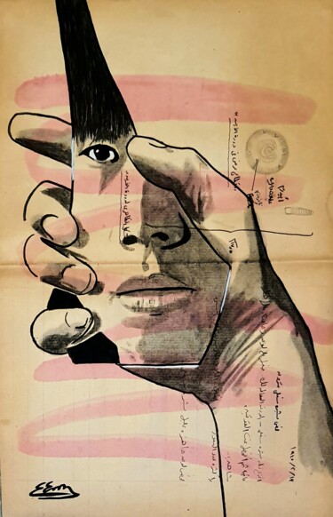 A crisis of confidence 1 Peinture intitulée "A crisis of confide…" par Jan Noah, Œuvre d'art originale, Acrylique