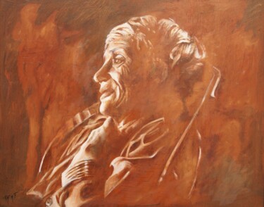 Peinture intitulée "DOROTHE LANGE" par Katia Fondecave, Œuvre d'art originale, Huile