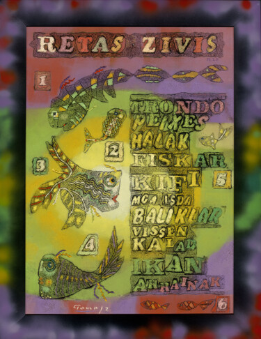 绘画 标题为“Retas Zivis (Rare F…” 由Tomasz, 原创艺术品, 油
