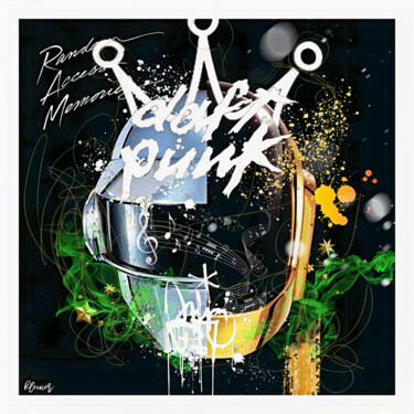 绘画 标题为“king daft punk” 由Dominique Kleiner, 原创艺术品, 数字油画