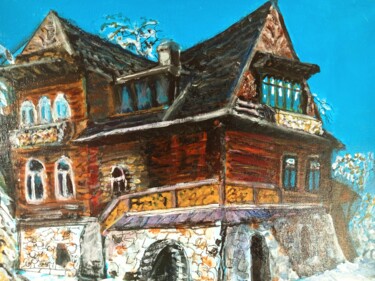 Peinture intitulée "Tatry" par Krystyna Mościszko, Œuvre d'art originale, Acrylique