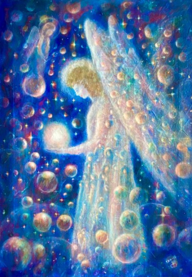 绘画 标题为“In light” 由Tanja Olsson, 原创艺术品, 丙烯 安装在木质担架架上