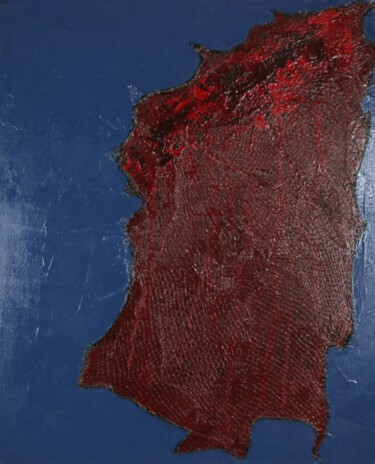 Peinture intitulée "L’Île Écarlate" par Marie-Paule Nesséré Allaert, Œuvre d'art originale, Acrylique Monté sur Châssis en b…