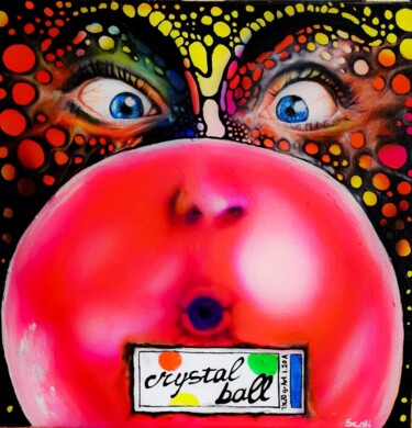 "Crystall Ball" başlıklı Tablo Marco Scali tarafından, Orijinal sanat, Akrilik Ahşap Sedye çerçevesi üzerine monte edilmiş