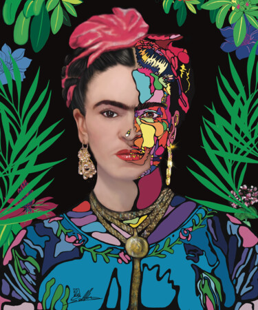 数字艺术 标题为“Frida” 由Marco Scali, 原创艺术品, 数字油画