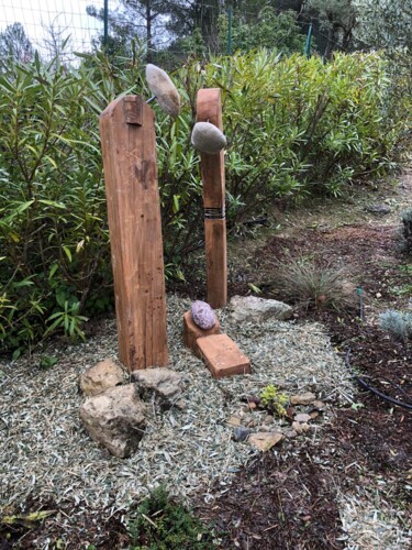 Sculpture intitulée "Nativité" par Dan, Œuvre d'art originale, Béton