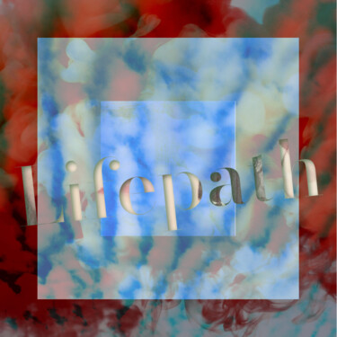 Ζωγραφική με τίτλο "Lifepath" από Elize Kaisser, Αυθεντικά έργα τέχνης, Ψηφιακό Κολάζ