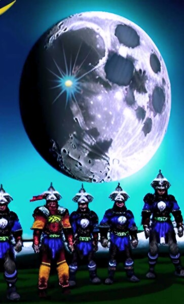 Digital Arts titled "WORRIERS FROM THE M…" by Mahesh Tolani, Original Artwork, Digital Painting