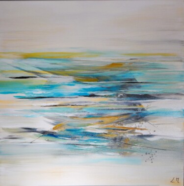 Painting titled "Les couleurs de l'e…" by Lydie Massou, Original Artwork, Oil Mounted on Wood Stretcher frame