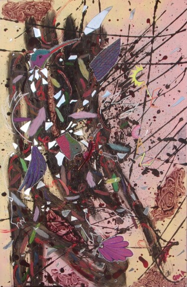 Peinture intitulée "Objet Mobile Accroc…" par O.M.A., Œuvre d'art originale, Acrylique