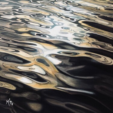 Peinture intitulée "Sombre lumière" par M'Do, Œuvre d'art originale, Acrylique