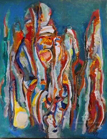 Painting titled "Chrysalis (6,2022)" by Andrew Walaszek, Original Artwork, Acrylic