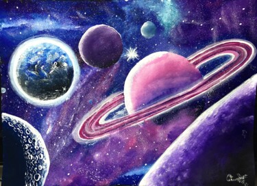 绘画 标题为“space” 由Inci, 原创艺术品, 丙烯