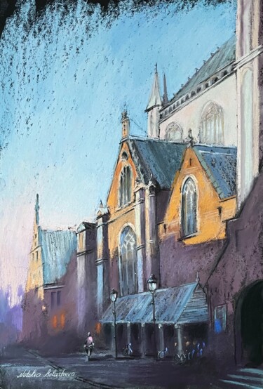 Peinture intitulée "morning in Amsterda…" par Natalia Balashova. Pastelist., Œuvre d'art originale, Pastel