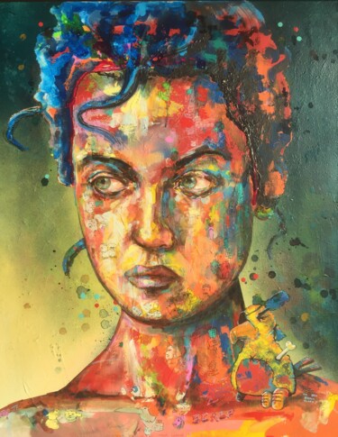 Peinture intitulée "Coeur de picrate" par Pascal Fairier, Œuvre d'art originale, Acrylique