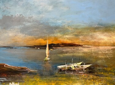 제목이 "Les petites barques"인 미술작품 Daniel Bathiard로, 원작, 아크릴