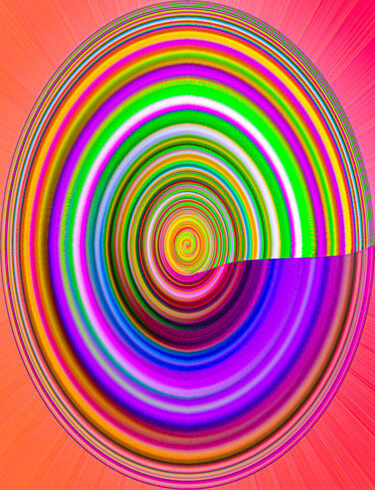 Arts numériques intitulée "Color tourbillon li…" par Gaudi .C, Œuvre d'art originale, Travail numérique 2D