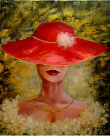 The harmony beautiful women painting deco ladies art 绘画 标题为“The harmony beautif…” 由Olga Tsyhypko, 原创艺术品, 丙烯 安装在木质担架架上