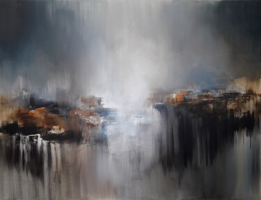 绘画 标题为“Brèche (89 X 116 CM)” 由Luc Andrieux, 原创艺术品, 丙烯 安装在木质担架架上