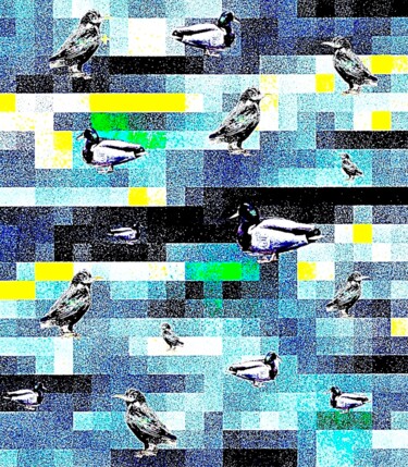 Birds Boogie on Broadway 1a 摄影 标题为“Birds Boogie on Bro…” 由Ken Lerner, 原创艺术品, 数码摄影