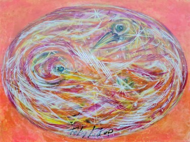 Peinture intitulée "Swi manga ludopien 3" par Phélix Ludop, Œuvre d'art originale, Acrylique Monté sur Châssis en bois