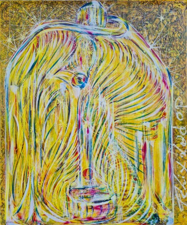 Peinture intitulée "Flacon ludopien d'u…" par Phélix Ludop, Œuvre d'art originale, Acrylique Monté sur Châssis en bois