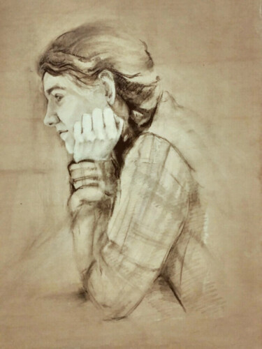 제목이 ""Tanichka""인 미술작품 Tanya Yavorska로, 원작, 연필