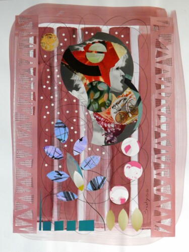 Collages intitulée "Cyndi Lauper" par Marc Bulyss, Œuvre d'art originale, Collages