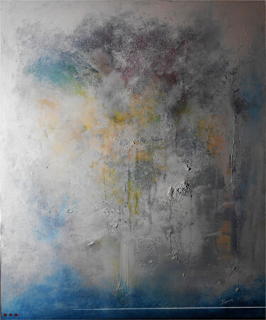 Peinture intitulée "Brume Nocturne…" par Pascal Thomas, Œuvre d'art originale, Acrylique