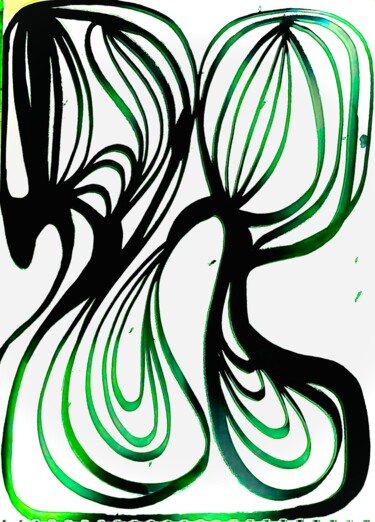 图画 标题为“Movement 20” 由Greg Powell, 原创艺术品, 标记