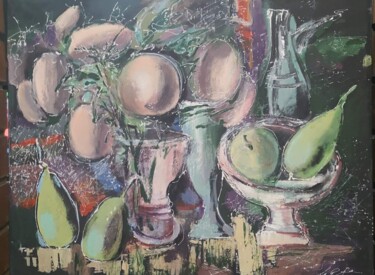 Painting titled "Рождественский натю…" by Nataliia Herasymenko, Original Artwork, Oil