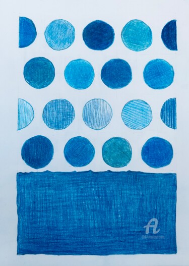 The bubbles Dessin intitulée "The bubbles" par Abstractart.Style, Œuvre d'art originale, Crayon