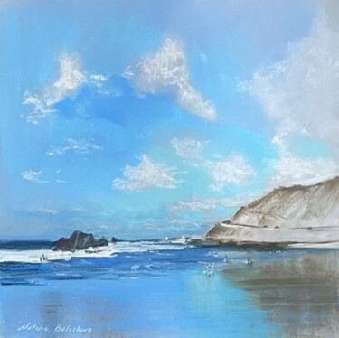 Peinture intitulée "sea.  lagoon  Pastel" par Natalia Balashova. Pastelist., Œuvre d'art originale, Pastel