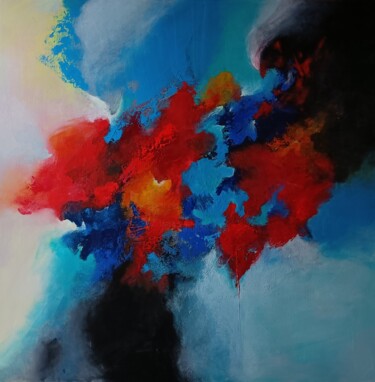 Peinture intitulée "REVERIE" par Christiane Hess (CHRYSTAL), Œuvre d'art originale, Acrylique Monté sur Châssis en bois