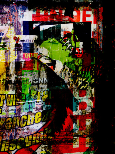 Photographie intitulée "Série Couleur papie…" par Borrel, Œuvre d'art originale, Photographie numérique Monté sur Plexiglas