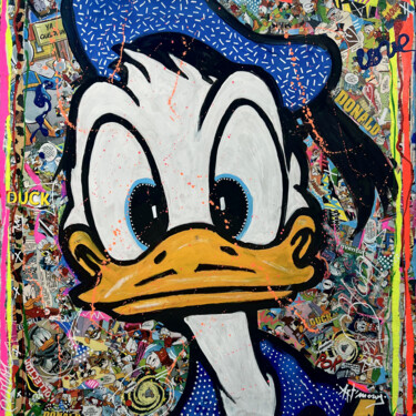 Peinture intitulée "Donald Pop Art" par Patricia Ducept (Art'Mony), Œuvre d'art originale, Acrylique