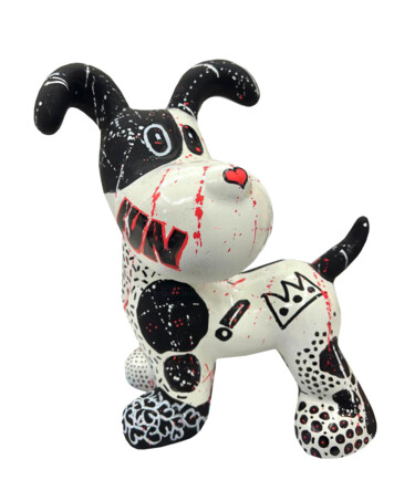 雕塑 标题为“Happy Dog” 由Patricia Ducept (Art'Mony), 原创艺术品, 树脂