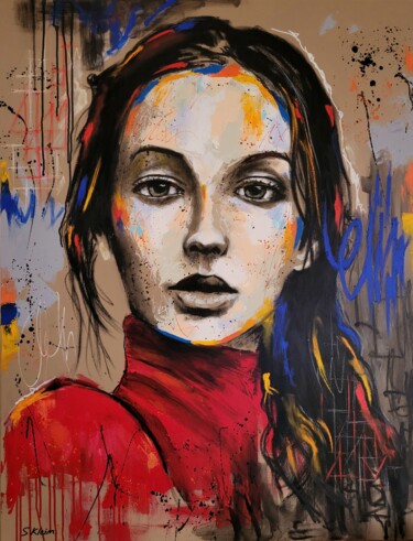 Peinture intitulée "Fanny" par Sébastien Klein, Œuvre d'art originale, Acrylique Monté sur Châssis en bois
