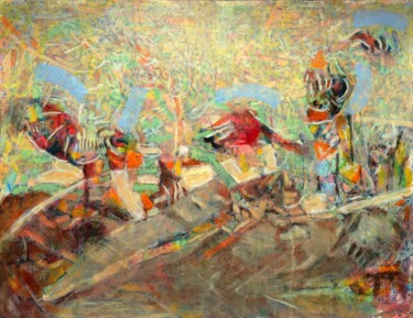 Peinture intitulée "Tydide" par Philippe Casaubon, Œuvre d'art originale, Huile