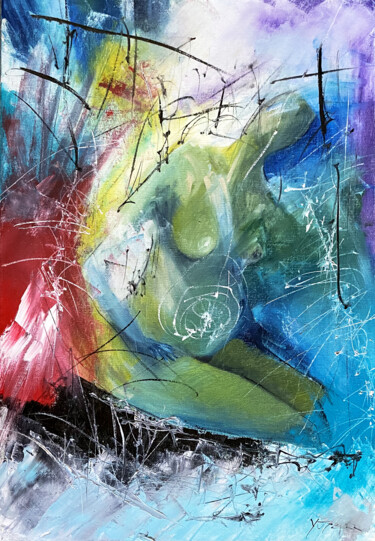 Pittura intitolato "Chaos. Peace." da Yūrei, Opera d'arte originale, Olio