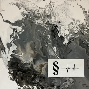 Peinture intitulée "Verschwommenes Recht" par Armin Cotter, Œuvre d'art originale, Acrylique