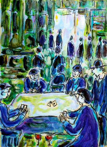 绘画 标题为“Atout pique” 由Jean Mirre, 原创艺术品, 油
