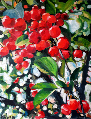 Peinture intitulée "Août" par Pascal Brachet, Œuvre d'art originale, Huile