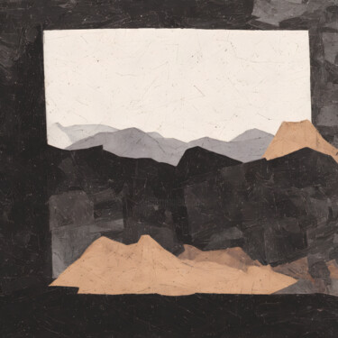 绘画 标题为“Black mountains des…” 由Teleb A, 原创艺术品, 丙烯